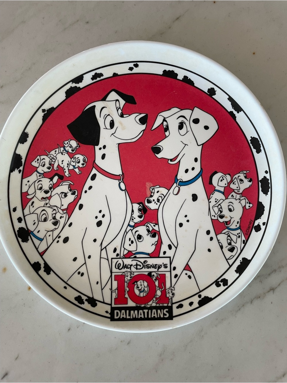 Vintage Walt Disney’s 101 Dalmatians Zak Designs Melamine Plate – Kids Collect